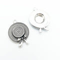 Round Hat and Bow Charms in Two Antique Finishes for Jewelry Making view 5