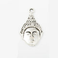 Buddha Head Metal Charms in Two Antique Color Finishes view 6