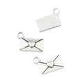Heart Seal Envelope Metal Charm in 4 Distinct Finishes for Jewelry Making view 9