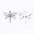 Striped Dragonfly Metal Charms in Two Antique Finishes view 5