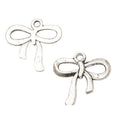 Vintage Finish Metal Ribbon Bow Charms in 3 Style Options view 8