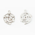 Spiral Star Charm in Multiple Metal Finishes for Jewelry Making view 8
