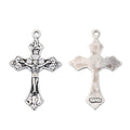 Floral End Crucifix Metal Charms in Five Finishes for Jewelry Making view 10