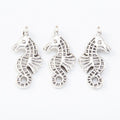 Striped Seahorse Charm in 2 Finishes for Jewelry Making view 6