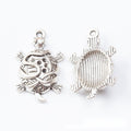 Openwork Turtle Metal Charm Pendant in Two Finishes view 6