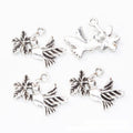 Dove And Flower Metal Charm 3 Finish Options Craft Supply view 7