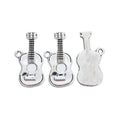 Vintage Style Metal Acoustic Guitar Charm in 1 Metal Finish view 3