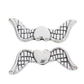 Vintage Style Metal Heart Wing Spacer Bead in 2 Metal Finishes view 5