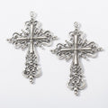 Ornate Cross Metal Charms in Seven Finishes for Jewelry Making view 12