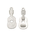 Classic Guitar Metal Charm in 2 Distinct Finishes for Jewelry Making view 7