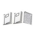 Open Book Metal Charm Pendant in 1 Finish for DIY Jewelry view 3