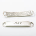 JOY Word Curved Bar Connectors in Two Antique Finishes view 6