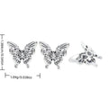 Filigree Butterfly Alloy Charm in Antique Silver Finish view 3