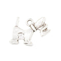 Bow-Tail Dog Metal Charms in 2 Pictured Finishes for Jewelry Crafts view 6