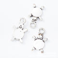 Round Belly Turtle Charms in Two Antique Finishes Jewelry Components view 6