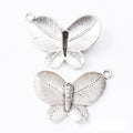 Textured Butterfly Pendant Charm in Two Antique Finishes view 6