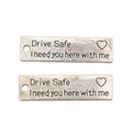 Drive Safe Quote Charm in 4 Metal Finishes for Jewelry Making view 9