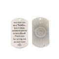 Dad Appreciation Quote Tag Pendant Charm in Four Finishes view 9