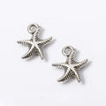 Curved Starfish Metal Charm In 7 Finish Options for Jewelry Making view 12