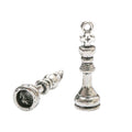 Chess King Charm In 3 Metal Finishes For Jewelry Making view 8