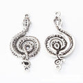 Spiral Snake Connector Jewelry Making Component In 2 Finish Options view 5