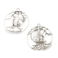 Sailing Ship Charm Alloy Jewelry Making Component in 2 Finish Options view 7