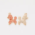Enamel Poodle Dog Charm Metal Pendant for Jewelry Making view 7