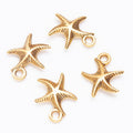 Curved Starfish Metal Charm In 7 Finish Options for Jewelry Making view 9