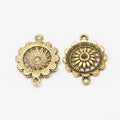 Sunflower Two Loop Metal Connector Charm Jewelry Making Component view 8