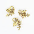 Detailed Flying Dragon Metal Charms in Five Finish Options view 8