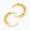Crescent Moon To The Moon And Back Charm Metal Jewelry Making Component view 7