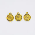 Four Finish Cameo Portrait Coin Charms for Jewelry Making view 9