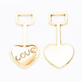 LOVE Heart Shovel Metal Charm in Five Finishes Jewelry Component view 8