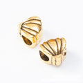 Scallop Shell Large Hole Metal Beads In Five Finishes view 9