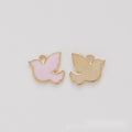 Enamel Flying Dove Metal Charm in Four Colors Jewelry Component view 8