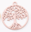 Openwork Tree of Life Pendant in Five Pastel Colors view 8