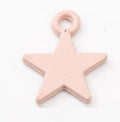 Simple Five Point Star Enamel Charms in Five Soft Colors view 5