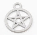 Round Star Frame Metal Charms in 5 Pictured Finishes view 6