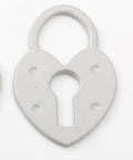 Pastel Heart Padlock Enamel Charm Pendant For Jewelry Making And Craft Projects view 9