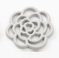 Layered Openwork Rose Flower Charm in Five Pastel Colors view 6