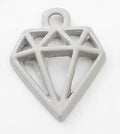 Pastel Open Diamond Enamel Charm Pendant For Jewelry Making And Craft Projects view 6