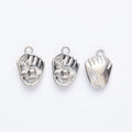 Vintage Finish Metal Baseball Glove Charms in 7 Style Options view 6