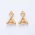 Crossed Baseball Bat Metal Charms in Seven Finishes view 11
