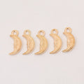 Smiling Crescent Moon Charm in 6 Metal Finishes for Jewelry Making view 10