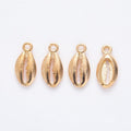 Cowrie Shell Detailed Metal Charm in 4 Finishes for Crafting view 8