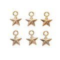 Five-Point Star Metal Charms in Seven Finish Options view 9