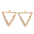 Triangle Multi Loop Metal Connectors in Four Finishes view 9