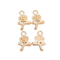 Spiral Rose Metal Charm in 7 Pictured Finishes Jewelry view 10