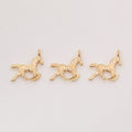 Running Horse Charm in 4 Metal Finishes for Jewelry Making view 9