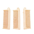 Rectangular Comb Metal Charms in Pale Gold and Silver view 5
